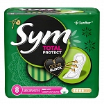 Absorvente SYM Total Protect Cobertura Suave sem Abas com 8 Unidades