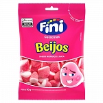 Bala de Gelatina Beijos FINI Sabor Morango 100g