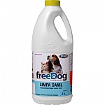 Detergente Limpa Canil FREEDOG para Cães e Gatos Embalagem 2L