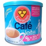 Café Com Leite 3 CORAÇÕES Zero Adição de Açúcar Pote 265g