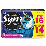 Absorvente SYM Total Protect Noite & Dia Cobertura Suave com Abas Leve 16 Pague 14