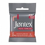 Preservativo JONTEX Frutas Vermelhas com 3 Unidades