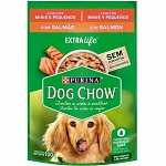 Petisco para Cães Adultos DOG CHOW Raças Pequenas Salmão ao Molho Sachê 100g