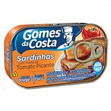 Sardinha com Molho de Tomate Picante GOMES DA COSTA Lata 84g