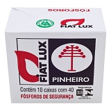 Fósforos FIAT LUX Pinheiro 10 Caixas Com 40 Unidades Cada