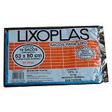 Saco para Lixo LIXOPLAS 50 Litros Preto com 10 Sacos
