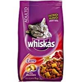 Ração para Gatos Sabor Carne com Delícias Crocantes WHISKAS 1kg