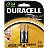 Pilha Palito AAA DURACELL Alcalina com 2 Unidades
