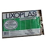 Saco para Lixo LIXOPLAS 30 Litros Preto com 10 Sacos