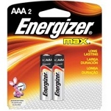 Pilha Palito AAA ENERGIZER Max Alcalina com 2 Unidades
