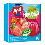 Gelatina em Pó Sabor Morango APTI 35g