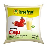 Polpa de Fruta Congelada BRASFRUT Integral Caju 100g