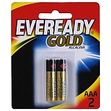 Pilha Palito AAA EVEREADY Gold Alcalina com 2 Unidades
