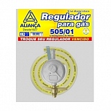 Regulador para Gás 505/01 ALIANÇA com Mangueira de 80cm Unidade