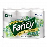 Papel Higiênico Folha Dupla FANCY Neutro Contém 12 Unidades de 30 Metros Cada