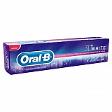 Creme Dental ORAL B Anticáries com Fluor 3D White Brilhant Fresh 70g