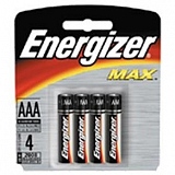 Pilha Palito Alcalinas AAA ENERGIZER Max com 4 Unidades