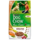 Ração para Cães Adultos DOG CHOW Bem Estar Pedaços Macios Sabor Carne Raças Médias e Grandes 1kg