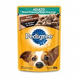 Petisco para Cães Adultos PEDIGREE Raças Pequenas Sabor Cordeiro ao Molho Sachê 100g