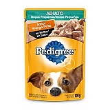 Petisco para Cães Adultos PEDIGREE Raças Pequenas Sabor Frango ao Molho Sachê 100g