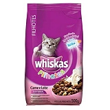 Ração para Gatos Filhotes WHISKAS Sabor Carne e Leite Embalagem 500g