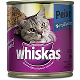 Petiscos para Gatos WHISKAS Patê de Peixe Lata 290g