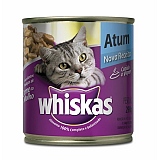 Petiscos para Gatos WHISKAS Sabor Atum ao Molho Lata 290g