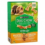 Petisco para Cães Adultos Extra Life DOG CHOW Biscoitos Sabor Frango para Minis e Pequenos 500g