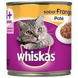 Petiscos para Gatos WHISKAS Patê de Frango Lata 290g