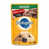Petisco para Cães Adultos PEDIGREE Sabor Carne ao Molho Sachê 100g