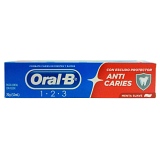 Creme Dental ORAL B 1 2 3 Anti Caries Menta Suave 70g