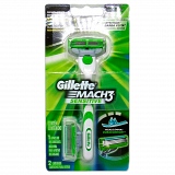 Aparelho de Barbear GILLETTE Mach 3 Sensitive Com Cartucho