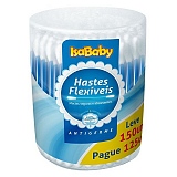 Hastes Flexíveis ISABABY Pote Com 150 Unidades
