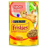 Petisco para Gatos Filhotes FRISKIES Frango ao Molho Embalagem 85g