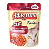 Petisco para Gatos MAGNUS Carne ao Molho Sachê 85g