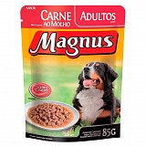 Petisco para Cães Adultos MAGNUS Carne ao Molho 85g