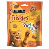 Petisco para Gatos Adultos FRISKIES Party Mix Sabor Frango, Fígado e Peru 40g