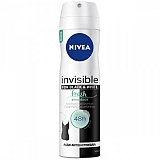 Desodorante Aerosol NIVEA Invisible Black and White Fresh Erva Doce 150ml