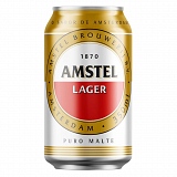 Cerveja AMSTEL Lager Puro Malte Lata 350ml