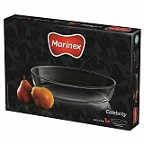 Assadeira MARINEX Oval Grande de Vidro Celebrity 4 Litros