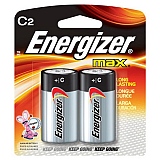 Baterias Alcalinas C2 ENERGIZER MAX Média com 2 Unidades