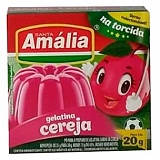 Gelatina em Pó SANTA AMÁLIA Sabor Cereja 20g