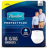 Roupa Íntima Descartável PLENITUD Tamanho G/XG com 8 uniadades