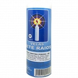 Vela Branca de Parafina SETE RAIOS 07 Dias Unidade