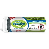 Saco para Lixo BOMLIXO 15 Litros Preto com 40 Sacos