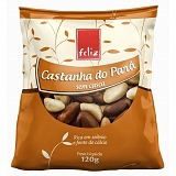 Castanha do Pará sem Casca FELIZ Embalagem 120g