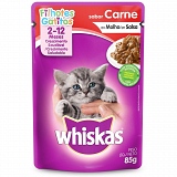 Petiscos para Gatos WHISKAS Filhotes 2-12 Meses Carne 85g