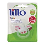 Chupeta de Silicone LILLO Funny Pezinho Tamanho 1 Cor Rosa 1 Unidade