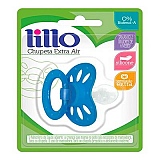Chupeta de Silicone LILLO Extra Air Bico Redondo Tamanho 2 Cor Azul 1 Unidade