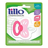 Chupeta de Silicone LILLO Extra Air Bico Redondo Tamanho 2 Cor Rosa 1 Unidade
